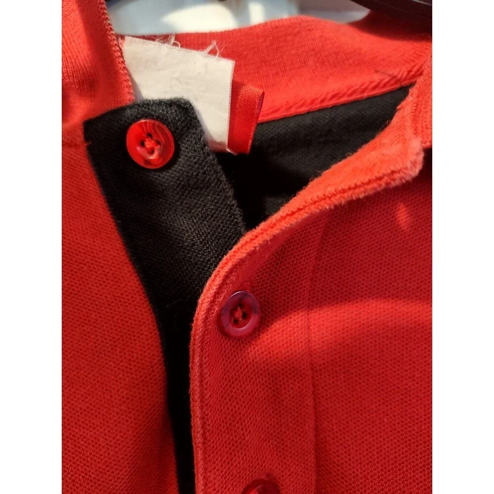 Vintage Tampa Bay Buccaneeers Polo Shirt Adult XLarge Red Black White NFL - Picture 7 of 16